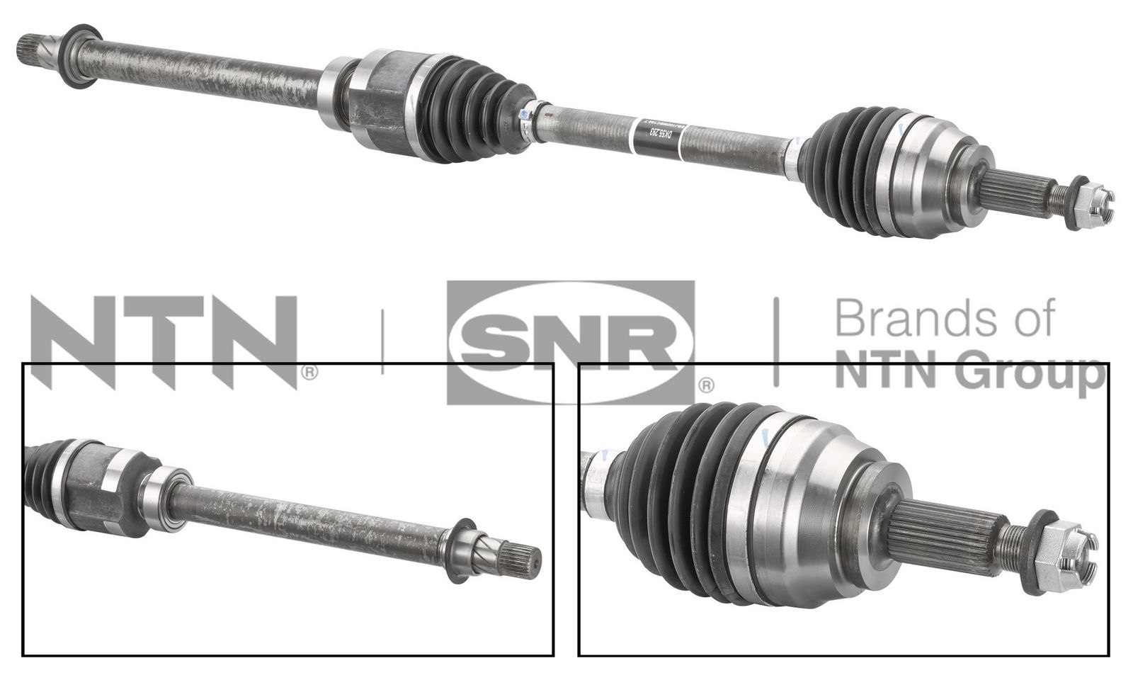 SNR DK55.293 Άξονας μετάδοσης κίνησης μπροστινός άξονας for RENAULT