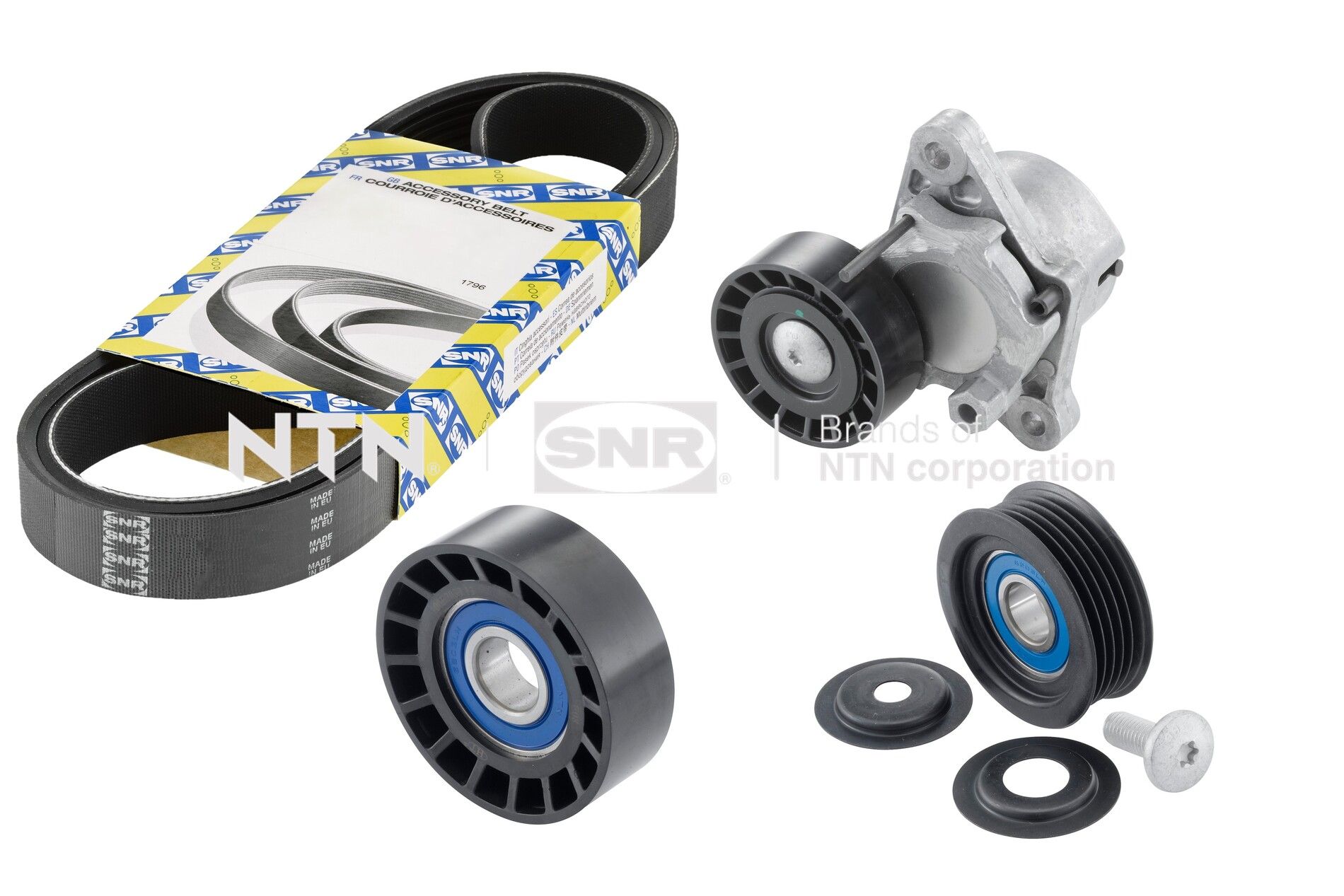 SNR KA889.00 Σετ ιμάντων poly-V for HYUNDAI KIA