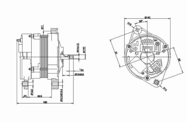 DELCO REMY 19025044 Alternator