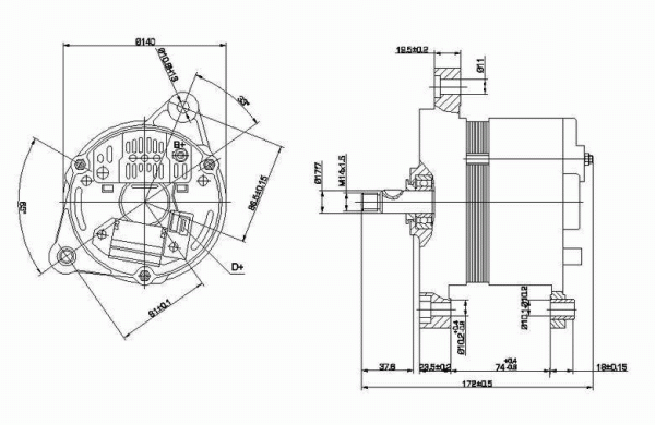 DELCO REMY 19025051 Alternator