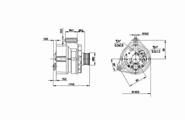 DELCO REMY 19025070 Alternator