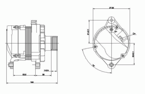 DELCO REMY 19025073 Alternator