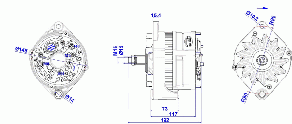 DELCO REMY 19025105 Alternator