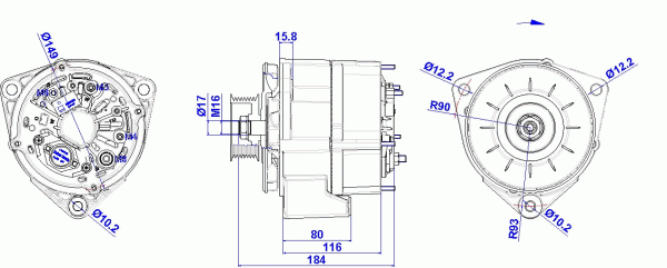 DELCO REMY 19025110 Alternator