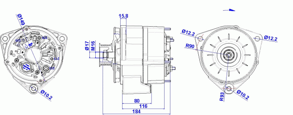 DELCO REMY 19025111 Alternator