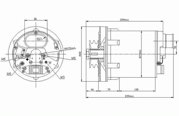 DELCO REMY 19025300 Alternator