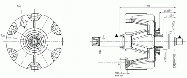 DELCO REMY 19025406 Rotor,...