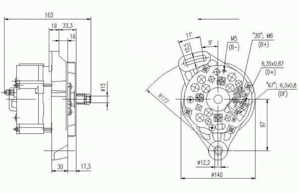 DELCO REMY 19025766 Alternator