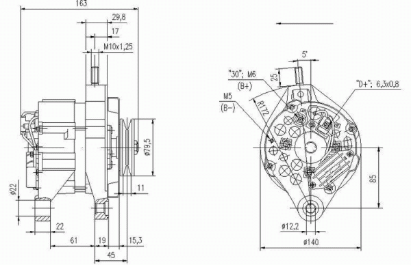 DELCO REMY 19025772 Alternator