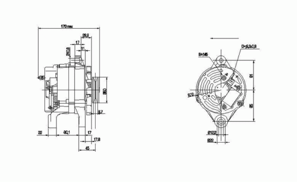 DELCO REMY 19025781 Alternator