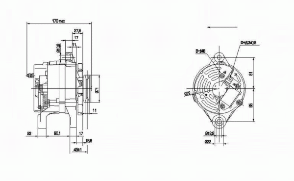 DELCO REMY 19025792 Alternator