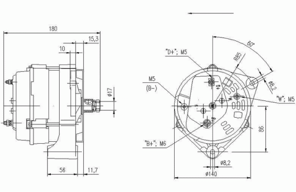 DELCO REMY 19025804 Alternator