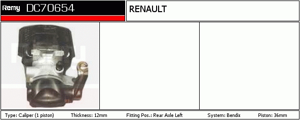 DELCO REMY DC70654 Brake...