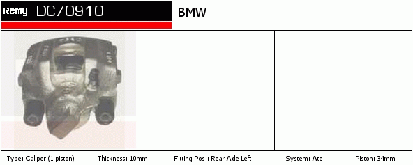 DELCO REMY DC70910 Brake...