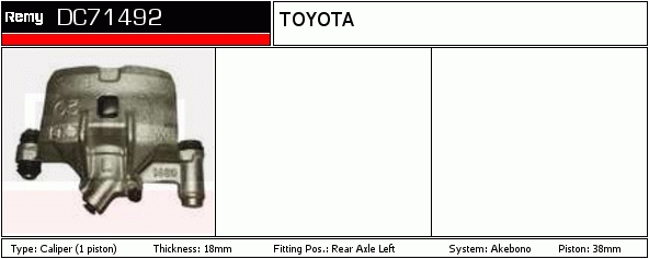 DELCO REMY DC71492 Brake...