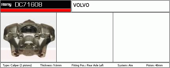 DELCO REMY DC71608 Brake...