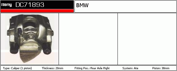 DELCO REMY DC71893 Brake...