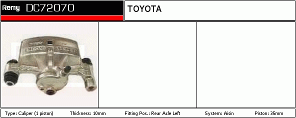 DELCO REMY DC72070 Brake...