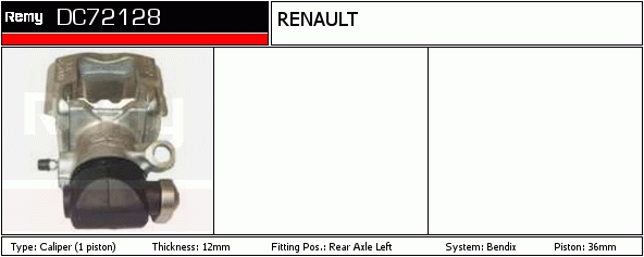 DELCO REMY DC72128 Brake...