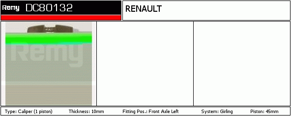 DELCO REMY DC80132 Brake...