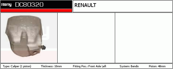 DELCO REMY DC80320 Brake...