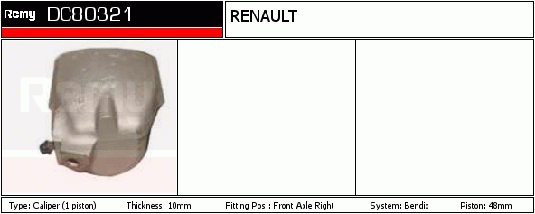 DELCO REMY DC80321 Brake...