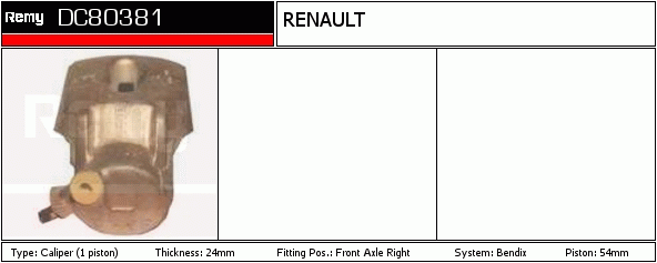 DELCO REMY DC80381 Brake...