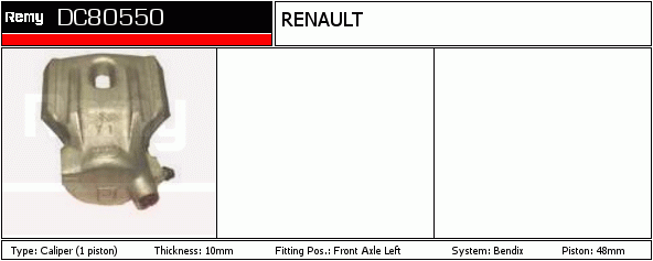 DELCO REMY DC80550 Brake...