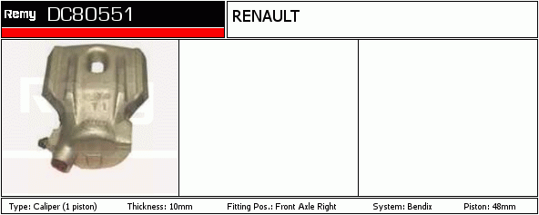 DELCO REMY DC80551 Brake...