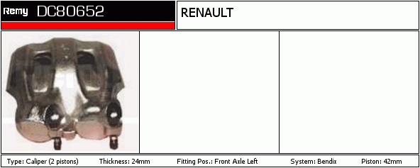 DELCO REMY DC80652 Brake...