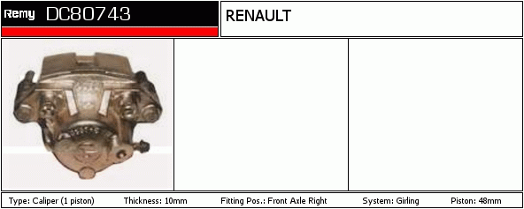 DELCO REMY DC80743 Brake...