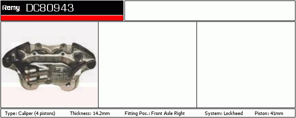 DELCO REMY DC80943 Brake...