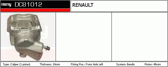 DELCO REMY DC81012 Brake...