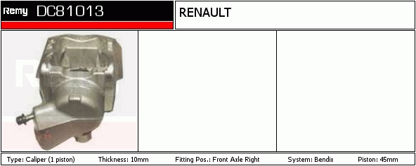 DELCO REMY DC81013 Brake...