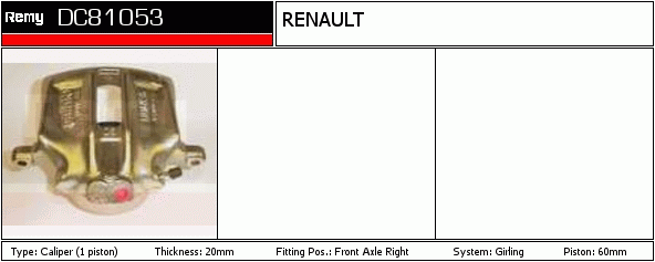 DELCO REMY DC81053 Brake...