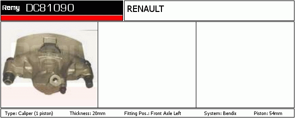 DELCO REMY DC81090 Brake...