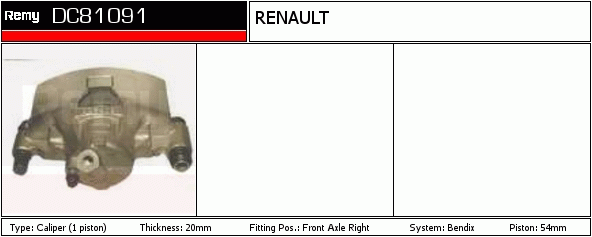 DELCO REMY DC81091 Brake...