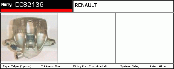 DELCO REMY DC82136 Brake...