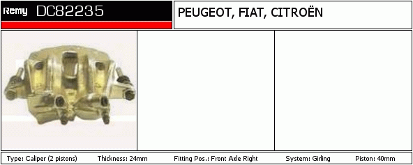 DELCO REMY DC82235 Brake...