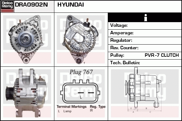 DELCO REMY DRA0902N Alternator