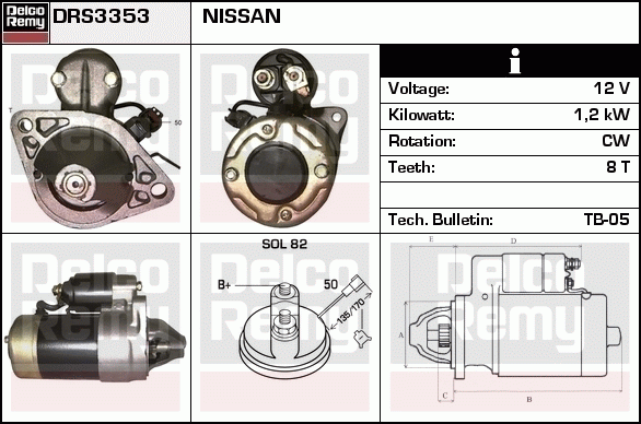 DELCO REMY DRS3353 Starter