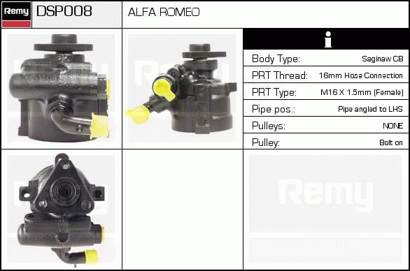 DELCO REMY DSP008 Hydraulic...