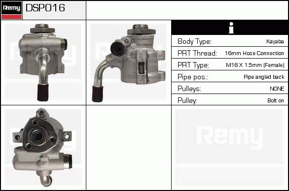 DELCO REMY DSP016 Hydraulic...