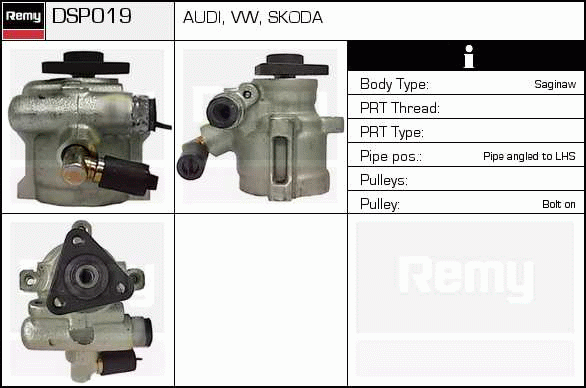 DELCO REMY DSP019 Hydraulic...