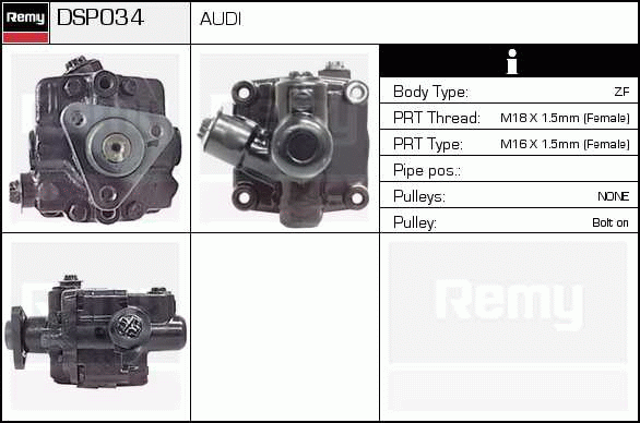 DELCO REMY DSP034 Hydraulic...