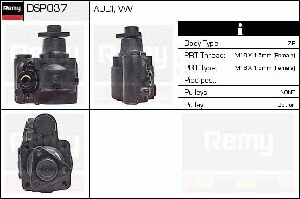 DELCO REMY DSP037 Hydraulic...