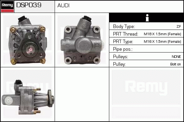 DELCO REMY DSP039 Hydraulic...