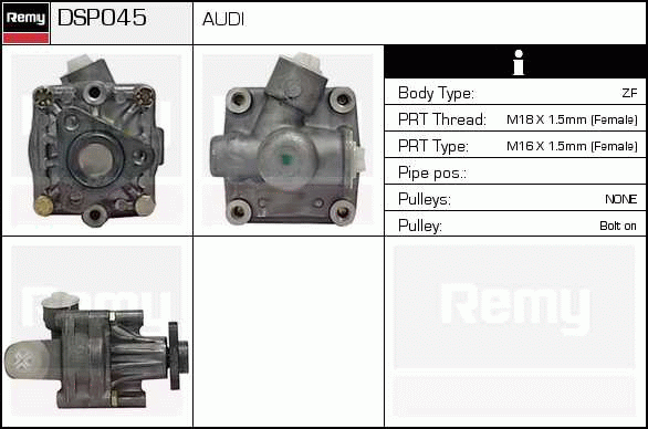 DELCO REMY DSP045 Hydraulic...