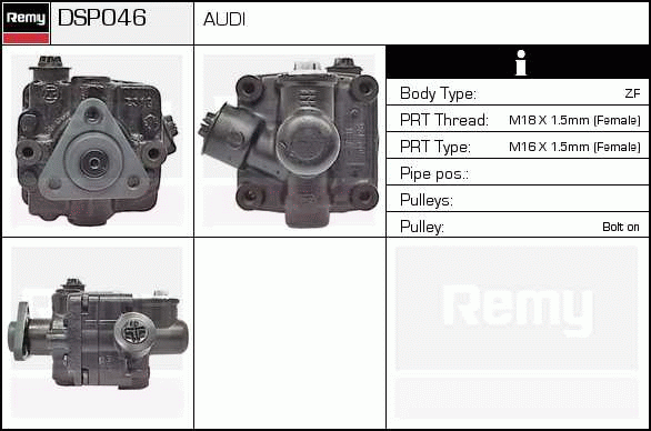 DELCO REMY DSP046 Hydraulic...