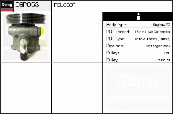 DELCO REMY DSP053 Hydraulic...